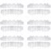 Batlam Temporary cosmetic teeth prosthesis teeth cosmetic simulated braces upper braces brightening teeth snap cap on immediately comfortable perfect veneers 6 pieces