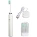 Intelligent Electric Toothbrush - 5 Modes Portable IPX7 Waterproof 2 Brush Heads - Powerful & Lightweight (White) - Buy Online on GoSupps.com