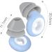 Reusable Soft Silicone Earplugs for Sleeping, Noise Reduction, Working, Study - Blue - Buy Online on GoSupps.com