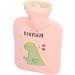 Spiral Hot Water Bottle 500ml - Cartoon Dinosaur Leak-Proof Heating Pad for Sore Muscles (Pink) - International Shipping - Buy Online on GoSupps.com