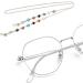 ZSRronngker 2 Pcs Pearls Bead Eyeglass Chain Strap Sunglass Holder Lanyard Necklace Spectacles Holder Sunglasses Neck Cord Strap - Buy Online on GoSupps.com