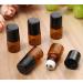 12 Pack Mini Amber Glass Bottles - Portable 2ml Cosmetic Containers for Travel Samples Essential Oils & Perfumes - Buy Online on GoSupps.com