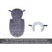 INFANZIA 2-in-1 Head & Body Supports for Baby - Extra Soft Stroller Cushion Pads, Car Seat Insert - Grey - Buy Online on GoSupps.com