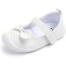 LACOFIA Baby Girls Mary Jane Flats - Infant Anti-Slip First Walking Shoes - Size 3 UK Child - White - Buy Online on GoSupps.com
