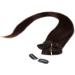 SEGO Clip-in Extensions | Real Remy Hair 8-Piece Set | Soft Dark Brown #2 | Affordable 25cm Hairpiece - Buy Online on GoSupps.com