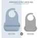 HighBeeG Adult Bibs with Crumb Catcher - Waterproof Silicone Feeding Bib for Adults | Clothing Protector for Elderly Men/Women & Disabled | Perfect Gift for Parents - Buy Online on GoSupps.com