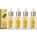 ZHBiwmatn 2024 New 4Pcs 24K Gold Collagen Ampoule Lifting Serum 24k Pure Gold Foil Essence Serum Collagen Face Serum Anti-aging Essence Anti-Wrinkle Skin Repair Moisture Firming Lifting Serum 30ml