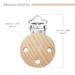 Shop 10PC Baby Pacifier Clips - Wooden Pacifier Chains & Accessories | Safe & Stylish Dummy Clip Holders for Babies - Buy Online on GoSupps.com