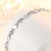 DNCG AdjustableSterling Silver Sterling Silver Bracelet for Women Ladies Sterling Silver Bracelet Exquisite Inlaid Zircon Heart Bracelet Fashion Bracelet Ladies Silver Jewellery Gifts Birthday Gift - Buy Online on GoSupps.com