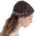 40pcs Rhinestone Rose Flower Hair Pins & 6pcs Pearl Twist Headpiece Set in Gift Box - Purple Bridal Wedding Accessories for Women and Bridesmaids | inSowni - Buy Online on GoSupps.com