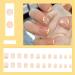 Summer Lemon Press on Nails - 24pcs Short Square Coffin Nude Fake Nails with Glue | Cute & Graceful DIY Nail Art for Women - Buy Online on GoSupps.com