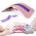 Back extensor back massage device back rescuer backhore for lower and over lumbar spine multi-stage lumbar supports with massage points for office chairs muscle tension fitness pink