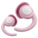 Ear Plugs for Sleep Reusable Ear Plugs Noise Cancelling Soft Silicone Ear Plugs for Sleeping Snoring Concerts Work Musicians Motorcycles 30dB Noise Cancelling 2 Pairs Pink