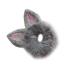 Beavorty Cat Hair Bobbles Hair Ring Cat Ear Scrunchies Hair Scrunchies for Womens Hair Pink Fluffy Hair Ties Headband Holder Stuffed Bunny Plush Satin Hair Tie Animal Miss Short Hair Rope