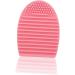 DOITOOL Makeup Brush Lipstick Organizer Silicone Brush Cleaning Scrubber Silicone Cosmetic Brush Egg Cosmetic Clean Tools Detergent Cleaner Scrub Board Make up Pink Travel medium Pink - Buy Online on GoSupps.com