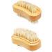 Wooden Nail Brushes Cleaning Bristle Nail Brushes Manicure Pedicure Nail Scrubber Double-sided for Fingernail Toenail Manicure Pedicure Nail Scrubber - Buy Online on GoSupps.com