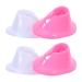 POPETPOP Lot de 8 Supports Vernis Ongles en Silicone Antid rapant Porte-flacon pour Manucure Organisateur de Vernis Gel Pr sentoir Compact Blanc et Rose Salon et Usage Maison