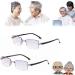 Gushe Titanium Progressive Reading Glasses - Anti-Blue Portable Dual-Use for Near & Far | Men's Presbyopia & Computer Glasses - Reduce Eye Strain 350 - Buy Online on GoSupps.com