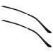 Lurrose 1 pair of glasses legs black frame spare parts for glasses universal glasses arm glasses replacement ironing legs replace sunglasses arm metal ear clip plate men and women