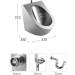 Men's Urinals for Toilets Wall-Mounted Stainless Steel Urinal High-Efficiency Flushing Urinal for Commercial Public Toilets Anti-Overflow Urinal (Mounted) - Buy Online on GoSupps.com
