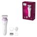 Philips Lady Shaver Series 6000- wireless wet and dry razor with 4 accessories body peeling glove comb attachment (model BRL136/00) BRL136/00 incl. 4