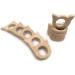 Wendysun 2pcs Cat Shape Natural Wood Teether Set for Baby Teething - DIY Pendant Toy - Buy Online on GoSupps.com