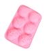Milisten Cake Molds Silicone Cookie Stencil Silicone Gummy Molds DIY Soap Mold Cookie Molds Ice Cube Mold Candy Craft Mold Egg Candy Mold Baking Tool Supplies Pink Eggs Chocolate