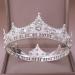 JORCEDI King Crystal Wedding Tiara - Vintage Rhinestone Crown for Prom, Pageant, Birthday - Silver - Buy Online on GoSupps.com