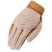 Heritage Crochet Riding Glove 7 Natural Tan