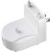 Wireless Electric Toothbrush Wall Charger Compatible with Philips Sonicare Electric Toothbrush HX6100 HX3000 HX6000 HX8000 HX9000 Portable IPX7 Waterproof Charging Station White