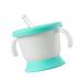 Silicone Cup Baby Straw Cup Kid Cups Spoutless Cup with 2 Handles Leak Proof Training Cup Drinking Cup Multicolor