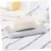 Amosfun 2pcs Diatomite Soap Pad Silicone Soap Holder Soap Dishes for Bathroom Soap Silicone Pad Soap Holder for Shower Rectangle Grey 13*8cm - Buy Online on GoSupps.com