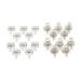 10pair Replacement Metal Batteries Spring Contact Plate Silver for AA AAA Batteries Positive and Negative Contact Pieces 10 Pairs