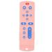 Silicone Teether Baby Teething Toy Soft TV Remote Control Shape Rich Color Textured Buttons for Home (Pink)