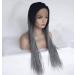 BGHJUE N Gray Gradient Braiding Synthetic Wig with Side Fringe - 50% Human Hair High Density Glueless Wig for Women - International Shipping - Buy Online on GoSupps.com