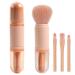 4 in 1 make-up brush set mwoot recoverable multifunctional cosmetics make-up brush nail art dust remote brushes portable facial powder eyes shadow brush for trip (pink)