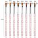 JHCHA 8pcs Flower Nail Art Brush Pens - Gel UV Nail Painting & Design Tools for Perfect Floral Nail Art - Buy Online on GoSupps.com