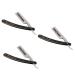 Beaupretty 3 pieces 66 razor blade ladies razor per shave shaver shaver men's razor facial razor for women straight razors razor old fashionable scrapers