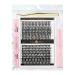 U&A ROYAL Eyelash Extension kit at home.280pcs Individual Lash Clusters Kit 30D 40D Curl Eyelash Extension Kit with Lash Bond and Seal and Remover Lash Tweezers for Self Application (30D+40D-8-16MIX