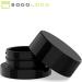200 Pack 9ml Thick Black Glass Containers with Gloss Black Child Resistant Lids | Ideal Jars for Oil  Lip Balm  Wax & Cosmetics - Buy Online on GoSupps.com