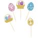 MGPFERD 25 Pcs Easter Cupcake Toppers Easter Egg Theme Party Cake Decoration Dessert Insert - Buy Online on GoSupps.com