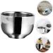 FRCOLOR Stainless Steel Castle Foam Shaving Cup - 7.3x5cm - Durable Tool for Men | Shaving Cream & Soap Container - Buy Online on GoSupps.com