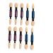 Beavorty Make Eye Shadow Brush 10pcs Eyeshadow Brush Soft Portable Dual Sided Cosmetics Makeup Tool Eyeshadow Applicator for Girls Ladies Women Makeup Brush