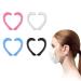 4 pairs of masking hooks silicone hearing protection earring side handles ear loops slide-resistant silicone throat protector mask hearing protection makeshift mask earshone