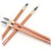 Beatifufu 2pcs Double Ended Eyebrow Pencil with Brush Eyeliner Women Makeup Pencils Eyebrow Pencil Brown Wood - Buy Online on GoSupps.com