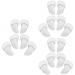 Mobestech 9 Pairs Orthotic Heel Pads Metatarsal Cushion Pads High Heel Grips Clear Pumps Silicone Metatarsal Pads Half Foot Cushions Anti Slip Foot Pads Half Insoles Soft Gel