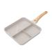 Durratou Multipurpose Durable Fried Egg Fry Pan Frying Pan Aluminum Alloy 3-in-1 Steak Breakfast Fry Pan Cooking Pan Kitchen Utensils