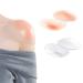 2 Pairs/4 PCS Silicone Shoulder Pads Invisible Shoulder Pads Anti-Slip Shoulder Push-Up Pads Shoulder Enhancer Adhesive Sticky Support Height Enhancer for Womens Clothing (Transparent +Skin)