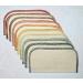Organic Cotton Flannel Baby Wipes Set of 10 - 2 Ply, Washable, 8x8 Inches, Assorted Earthtones Edging - Buy Online on GoSupps.com