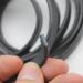 10mm Flat Genuine Leather Cord - 1.09 Yard Strip for DIY Jewelry Making - Black - Buy Online on GoSupps.com